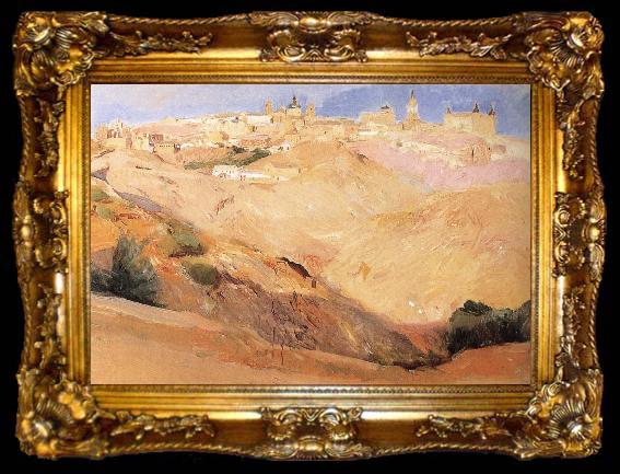 framed  Joaquin Sorolla Toledo Landscape, ta009-2
