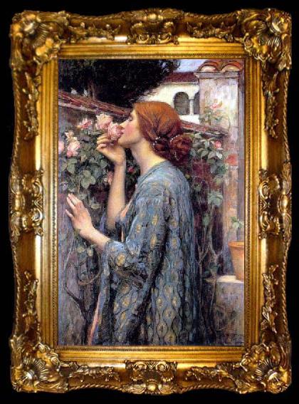 framed  John William Waterhouse The Soul of the Rose or My Sweet Rose, ta009-2