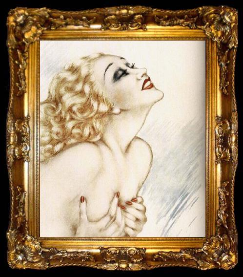 framed  Louis Lcart Filled with the aroma, ta009-2