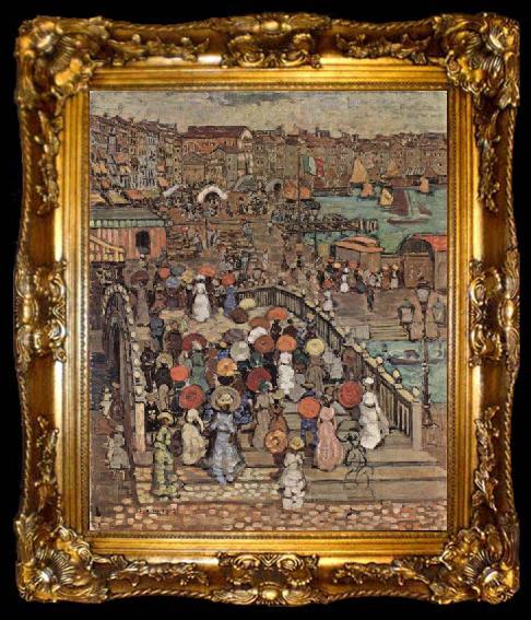 framed  Maurice Prendergast Ponte della Paglia, ta009-2