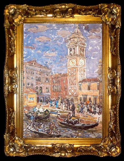 framed  Maurice Prendergast Santa Maria Formosa Venice, ta009-2
