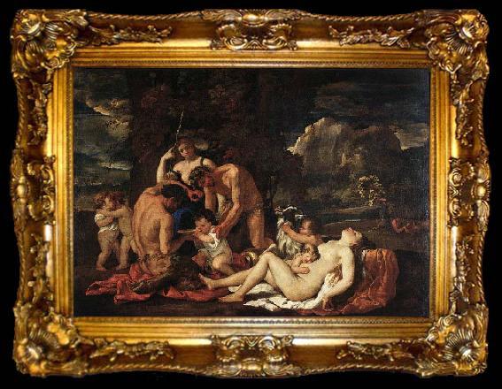 framed  POUSSIN, Nicolas The Nurture of Bacchus, ta009-2