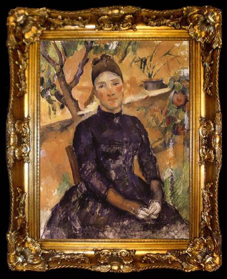 framed  Paul Cezanne Mrs. Cezanne, ta009-2