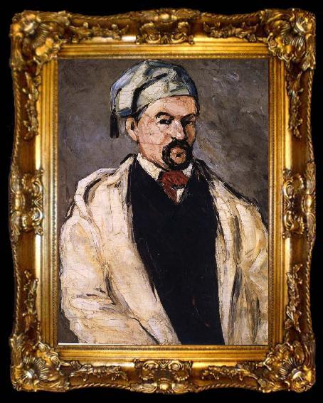framed  Paul Cezanne Wears cotton cap s Dominic Uncle, ta009-2