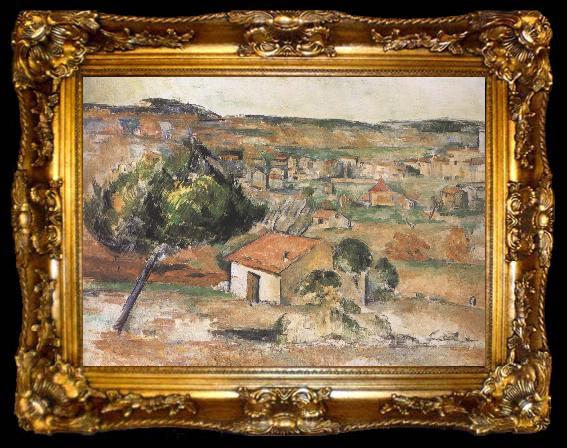 framed  Paul Cezanne plain Provence, ta009-2