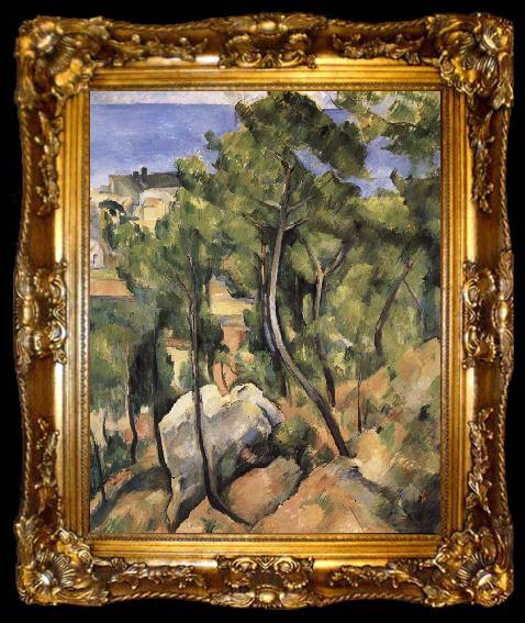 framed  Paul Cezanne forest, ta009-2