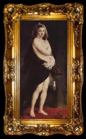 framed  Peter Paul Rubens Portrait of Helene Fourment, ta009-2