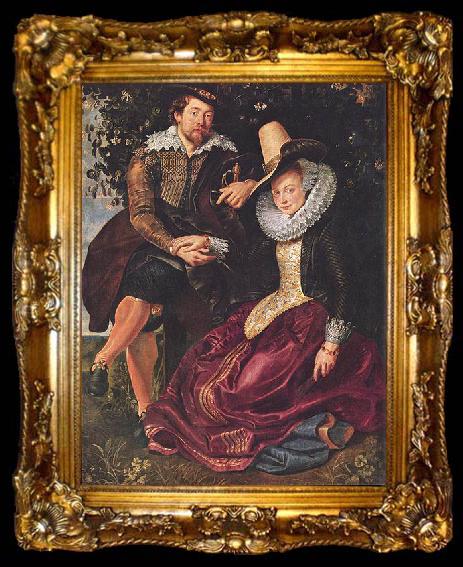 framed  Peter Paul Rubens Rubens and Isabella Brant in the Honeysuckle Bower, ta009-2