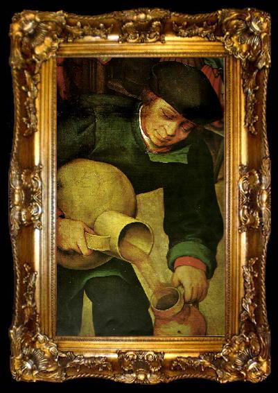 framed  Pieter Bruegel detalj fran bondbrollopet, ta009-2