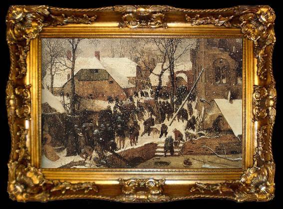 framed  Pieter Bruegel Dr. Orient snow three weeks, ta009-2