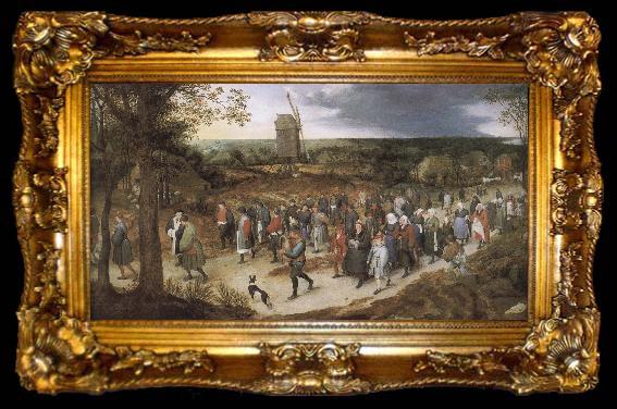framed  Pieter Bruegel Wedding team, ta009-2