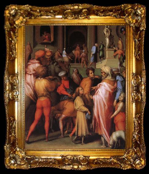 framed  Pontormo Joseph sold to poor Botticelli, ta009-2