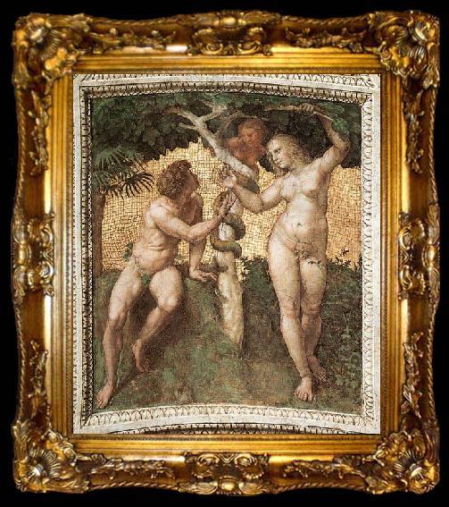 framed  RAFFAELLO Sanzio Adam and Eve, ta009-2