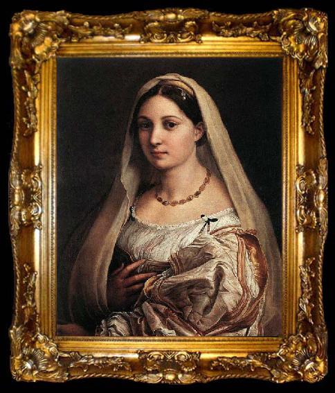 framed  RAFFAELLO Sanzio Woman with a Veil, ta009-2