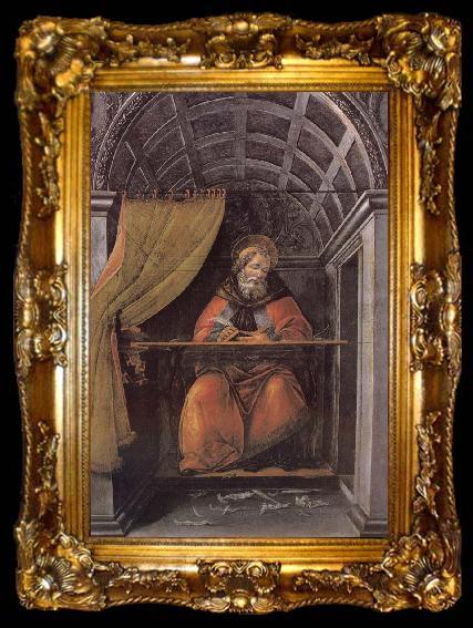 framed  Sandro Botticelli Writing characters of St. Sting, ta009-2