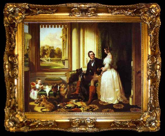 framed  Sir edwin henry landseer,R.A. Windsor Castle in Modern Times, ta009-2
