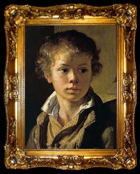 framed  Vasily Tropinin Portrait of Arseny Tropinin, son of the artist,, ta009-2