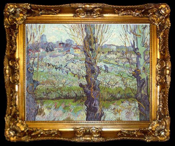 framed  Vincent Van Gogh View of Arles, ta009-2