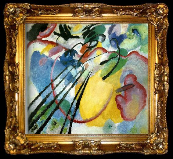 framed  Wassily Kandinsky improvisation 26,rowing, ta009-2