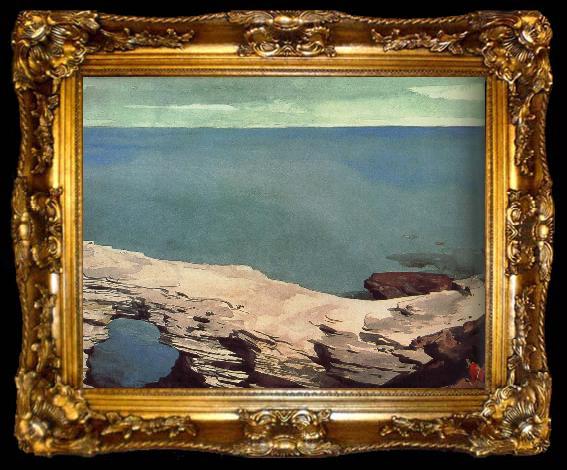 framed  Winslow Homer Natural Bridge, ta009-2