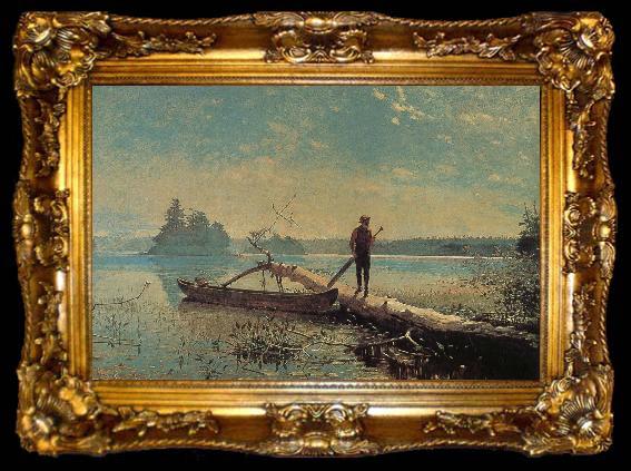 framed  Winslow Homer Morning on the lake, ta009-2