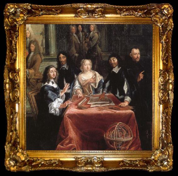 framed  francois raguenet queen christina holding, ta009-2