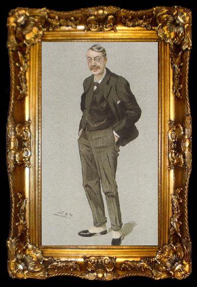 framed  percy bysshe shelley portrayed in a 1905 vanity fair cartoon, ta009-2