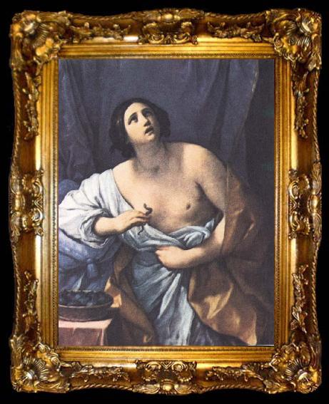 framed  unknow artist kleopatra som guido reni tankte sig henne, ta009-2
