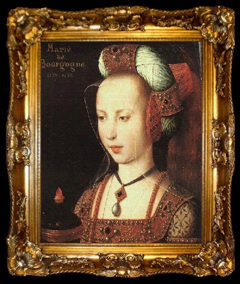 framed  unknow artist Portrait of Mary of Burgundy, ta009-2