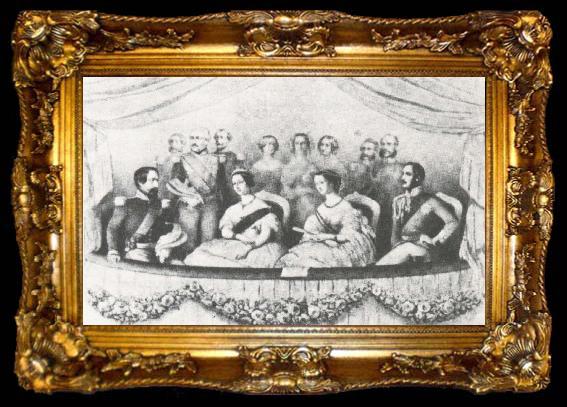 framed  unknow artist napoleon III, ta009-2
