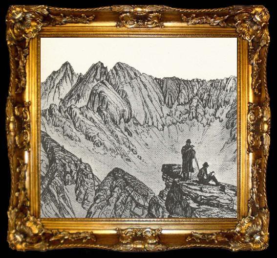 framed  william r clark lantmatare i san fuanbergen i colorado 1876, ta009-2