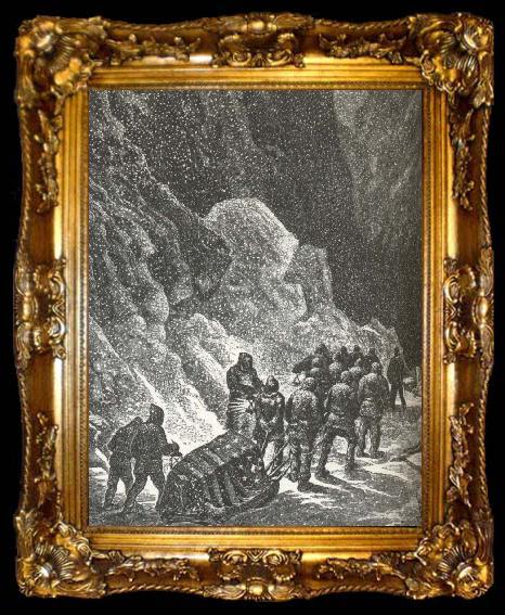 framed  william r clark amerikanen charles hall dog av hjartslag,da han forsta gangen forsokte na nordpolen 1871, ta009-2