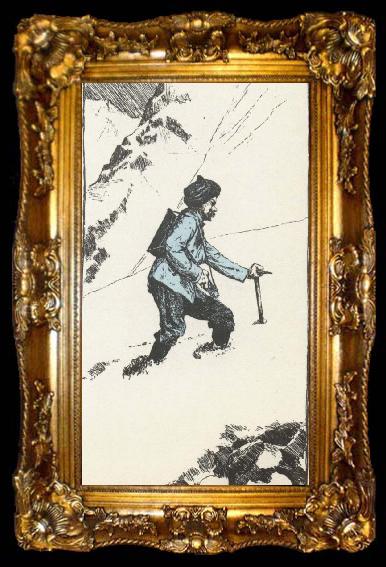 framed  william r clark 1892 ledde martin conway den forsta stora expeditionen till karakorum, ta009-2
