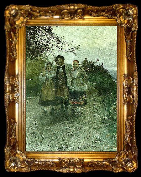 framed  Anna Ancher tur hos damerna, ta009-2