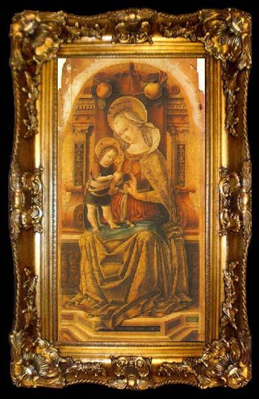 framed  CRIVELLI, Carlo Virgin and Child Enthroned around, ta009-2