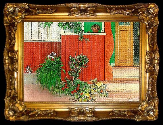 framed  Carl Larsson suzanne pa forstubron-suzanne syende-pa forstubron-verandan, ta009-2