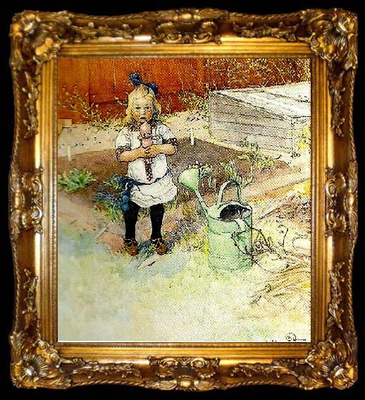 framed  Carl Larsson den underliga dockan, ta009-2
