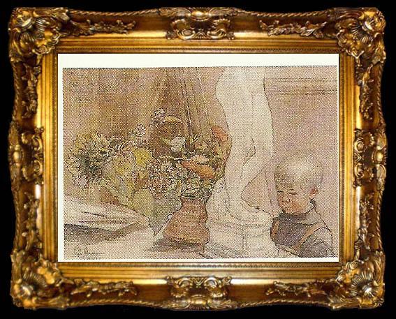 framed  Carl Larsson esbjorn pa mammas fodelsedag, ta009-2