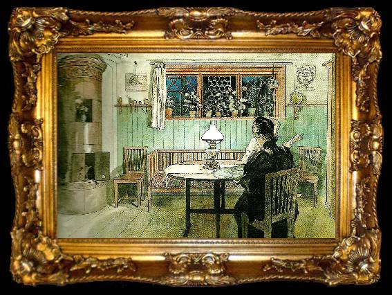 framed  Carl Larsson mammas och smaflickornas rum, ta009-2