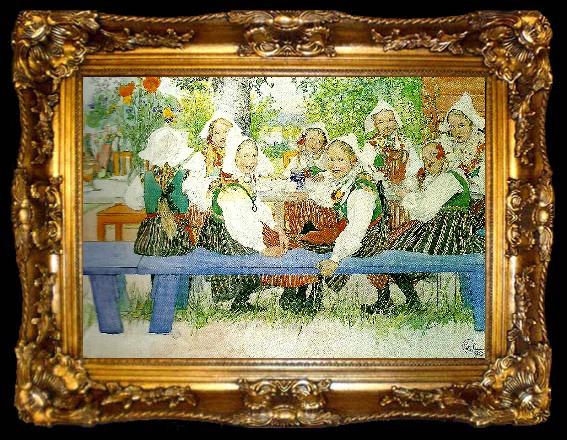 framed  Carl Larsson kerstis fodelsedag, ta009-2