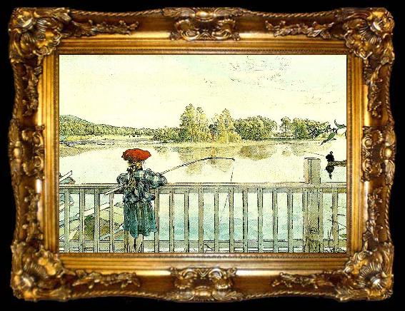framed  Carl Larsson lisbeth metar, ta009-2