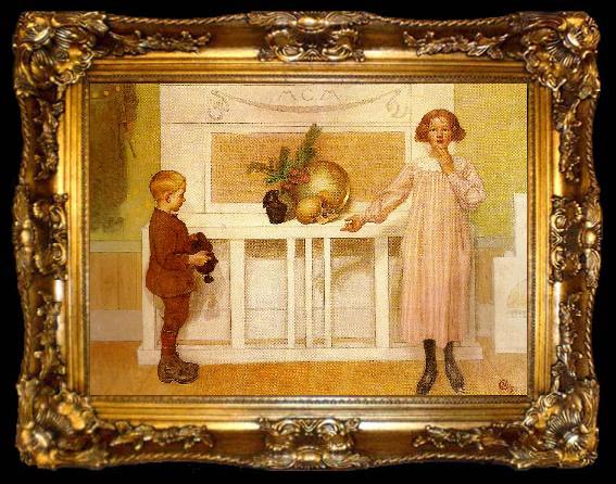 framed  Carl Larsson livets gata-stilleben, ta009-2