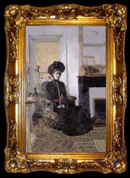framed  Edouard Vuillard Young woman, ta009-2