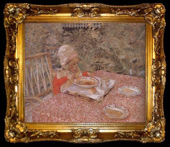 framed  Edouard Vuillard Kids lunch, ta009-2