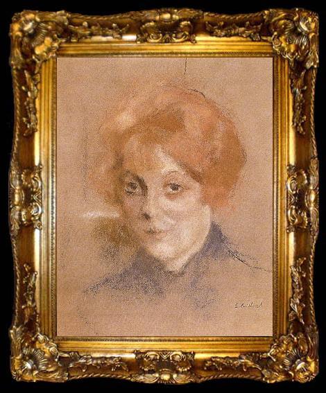 framed  Edouard Vuillard The young woman has red hair, ta009-2