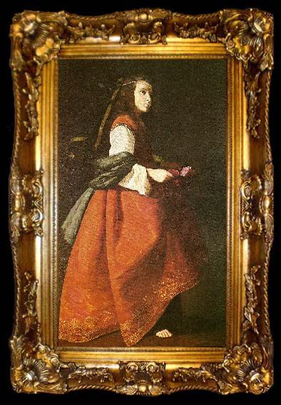 framed  Francisco de Zurbaran st. casilda, ta009-2