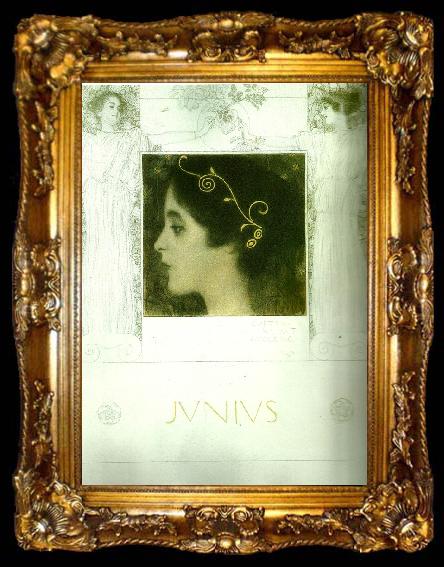 framed  Gustav Klimt junius,, ta009-2