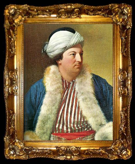framed  Jean-Etienne Liotard simon lutrell of luttrelstown, c, ta009-2