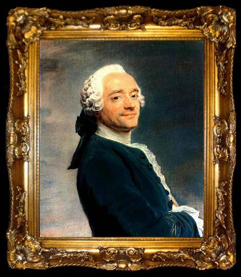 framed  LA TOUR, Maurice Quentin de Self-Portrait, ta009-2