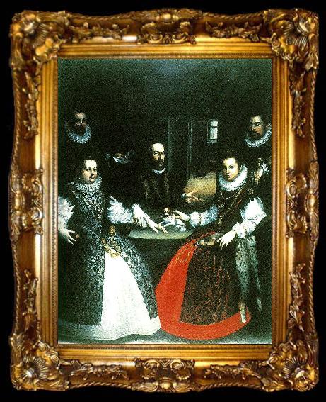 framed  Lavinia Fontana portratt av familjen gozzadini, ta009-2